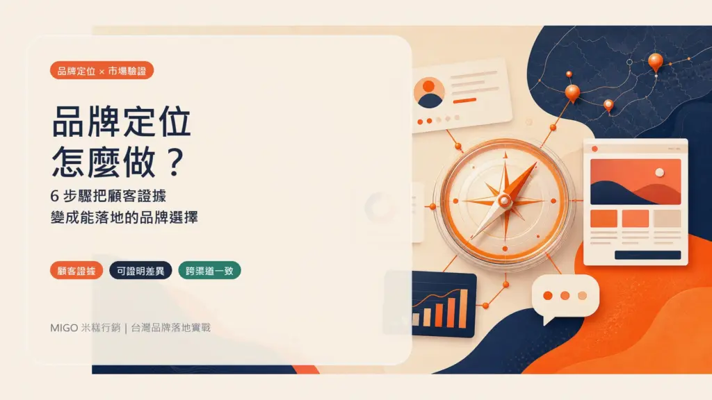 品牌定位怎麼做：從顧客證據到跨渠道落地的六個步驟